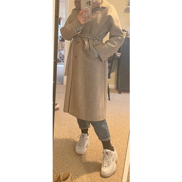 Vintage 60βs 70βs Long Wool Coat - Picture 2 of 8